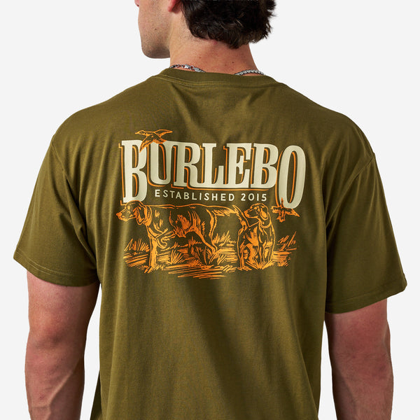 Short Sleeve Tee - Hunting Dogs - Hunter Green