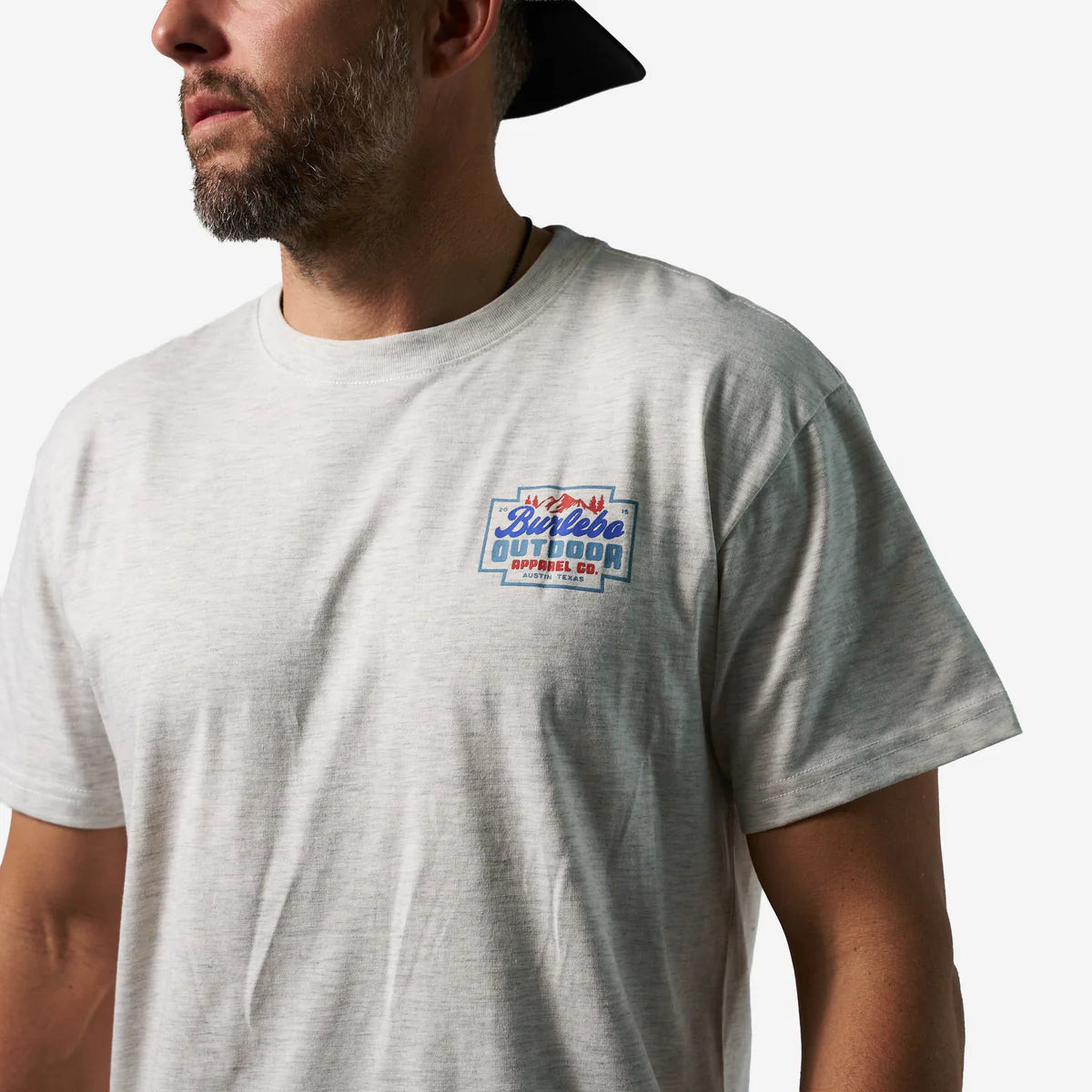 SS Tee - Mountain Range - Heather Ash Grey
