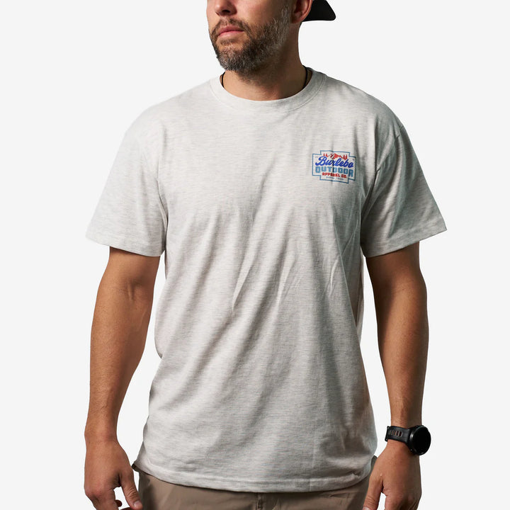 SS Tee - Mountain Range - Heather Ash Grey