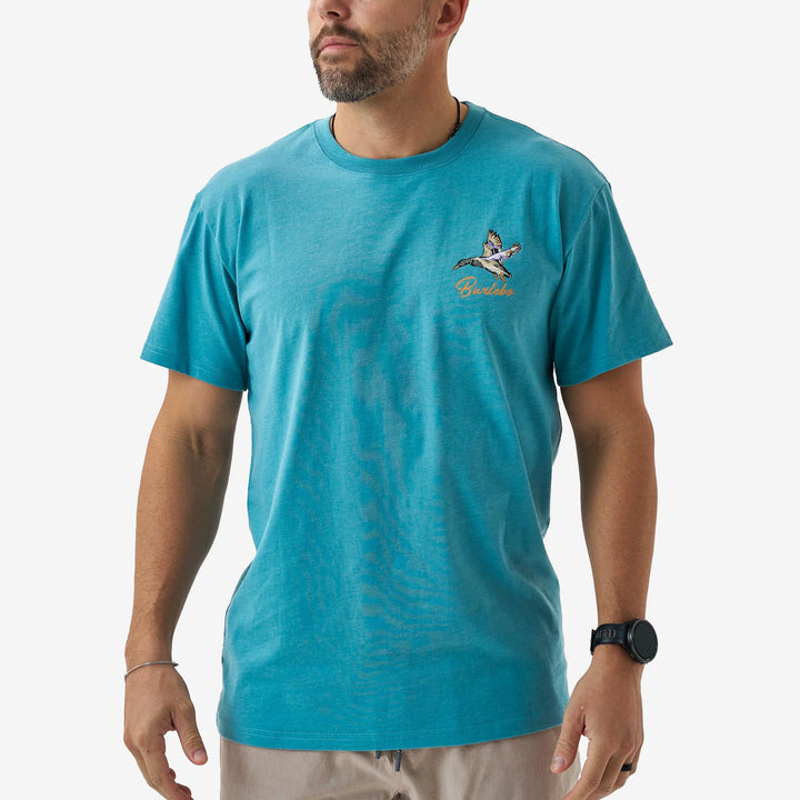 SS Tee - Pintail Triangle Duck - Cyan