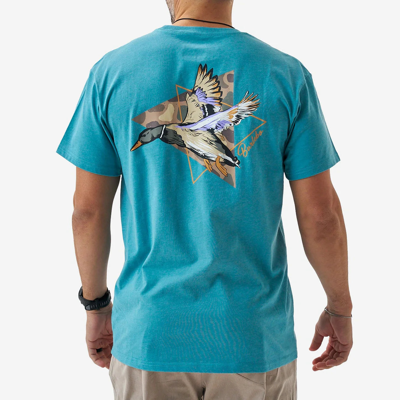 SS Tee - Pintail Triangle Duck - Cyan