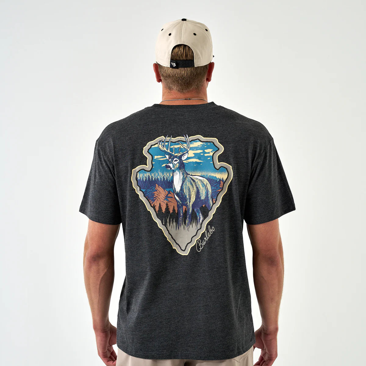 Youth Short Sleeve Tee - Whitetail Season - Heather Black