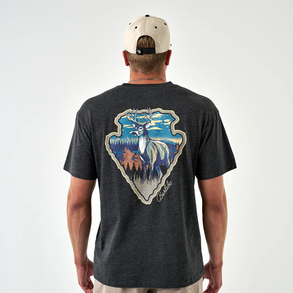 Youth Short Sleeve Tee - Whitetail Season - Heather Black