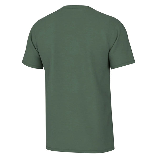 Heather Blend Crew Tee - Pine