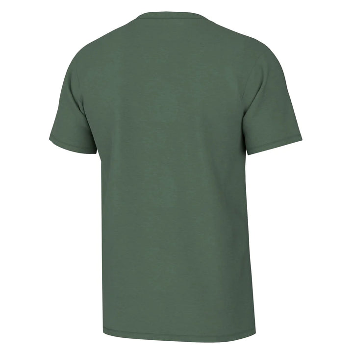 Heather Blend Crew Tee - Pine