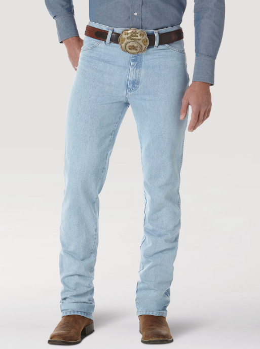 Cowboy Cut Slim Fit Bootcut Jean Bleach