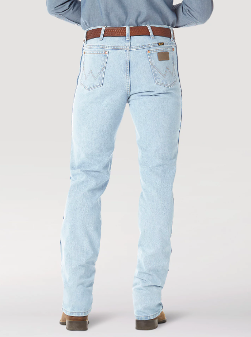 Cowboy Cut Slim Fit Bootcut Jean Bleach