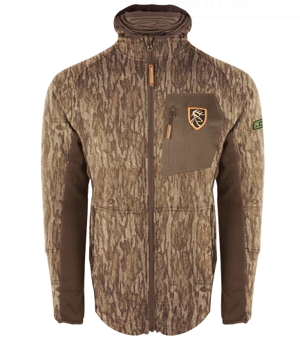 Pursuit Full Zip Hoodie with Agion Active XL - Mossy Oak Bottomland