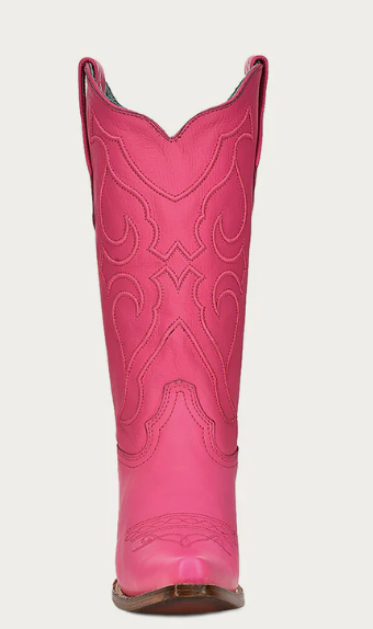 Ladie's 13" Fuschia Embroidered Boot