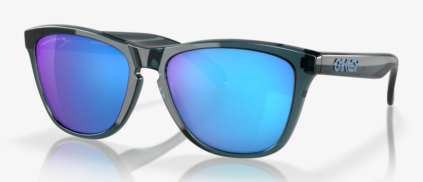 Frogskins Crystal Black Prizm Sapphire Iridium Lense