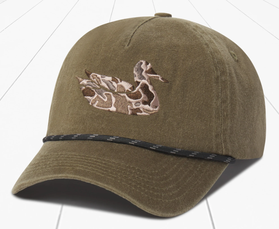 Ensenada Rope Hat Camo Duck - Dark Olive