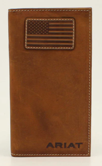 Ariat Flag Patch Rodeo Wallet
