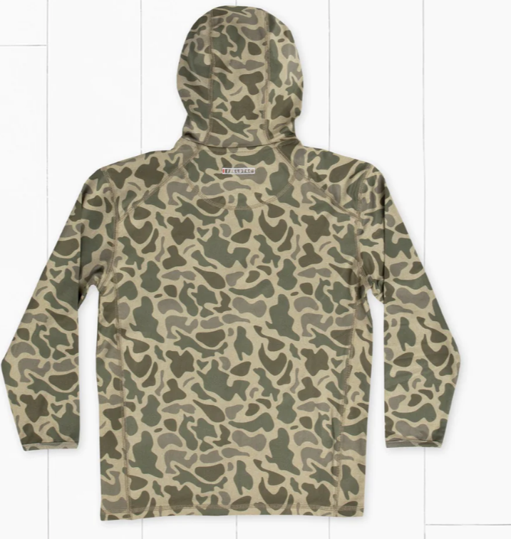 Youth Tidal Performance Stretch Zip Hoodie - Camo