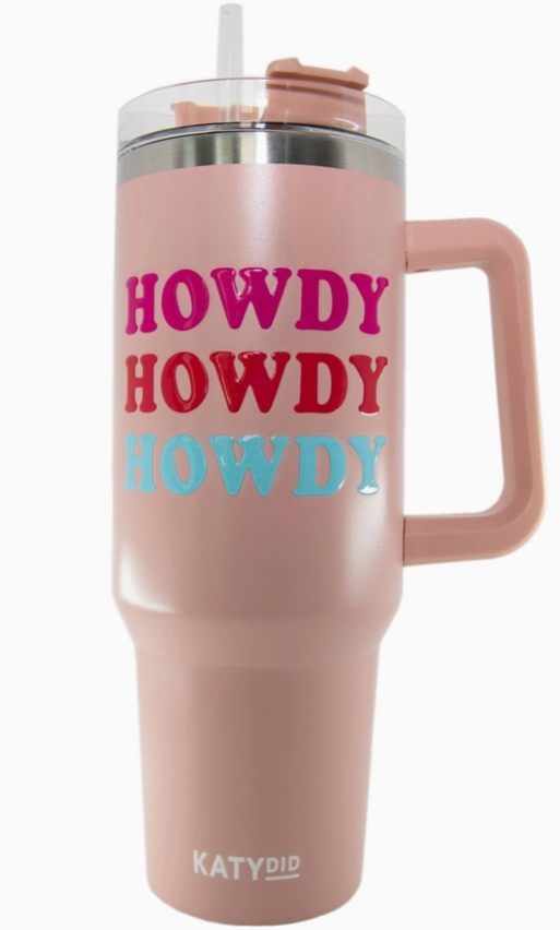 KatyDid Tumbler w/ Handle - Howdy