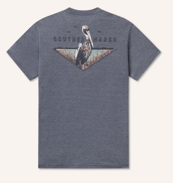 SEAWASH™ Tee - Posted Pelican  -Washed Navy