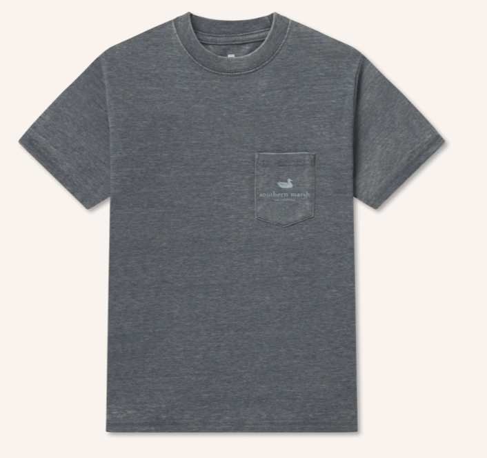 Youth SEAWASH™ Tee - Retro Duck Originals  -Midnight Gray