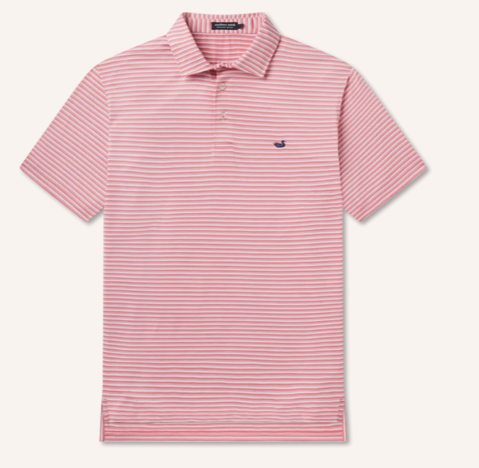 Bermuda Performance Polo - Rhubarb