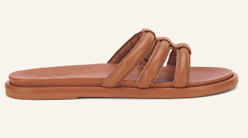 Tiare Slide Women's Leather Sandal - Fox