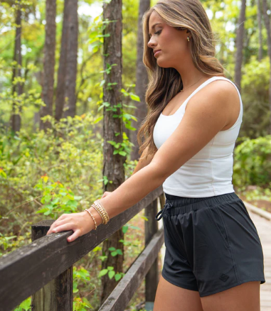 Womens Lined Hybrid Shorts - Deep Space
