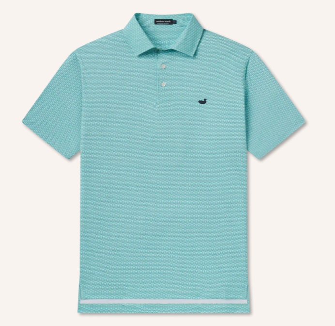 Flyline Performance Polo - Teal Fan Shell