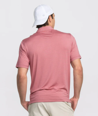Largo Stripe Polo - Pink Nectar