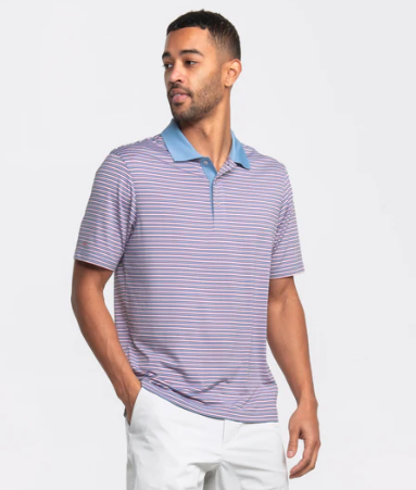 Starboard Stripe Polo - Horizon Blue