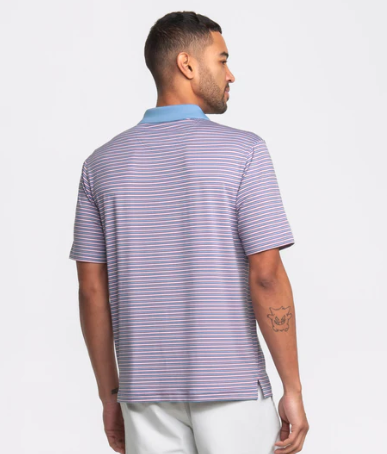 Starboard Stripe Polo - Horizon Blue