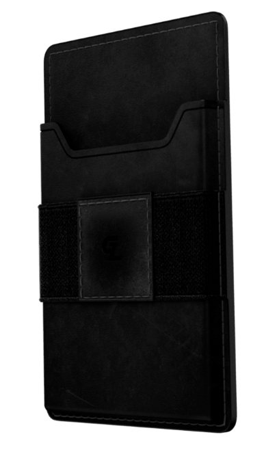 Groove Wallet Go - Black Leather