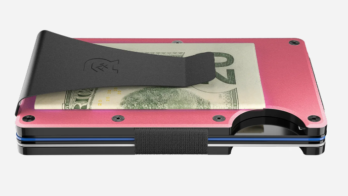 Aluminum Flamingo Wallet - Money Clip
