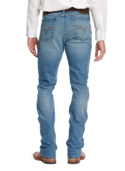Men's 42 Vintage Sedgefield Light Wash Slim Boot Cut Jeans