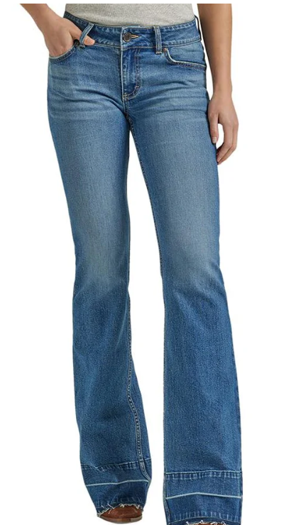 Wrangler Mae Mid Rise - Blue Wash