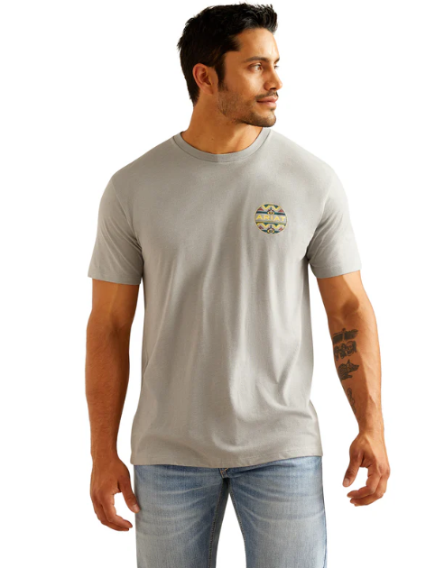 Ariat Western Geo Tee - Stone Heather