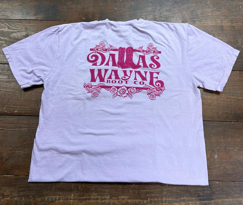 Vintage Boot Logo Tee - Lilac