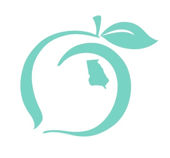 Peach State Pride Logo Decal - Teal