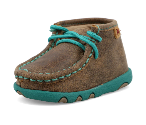 Infant Chukka Driving Moc - Bomber & Turquoise