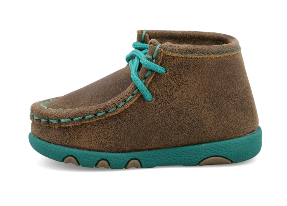 Infant Chukka Driving Moc - Bomber & Turquoise