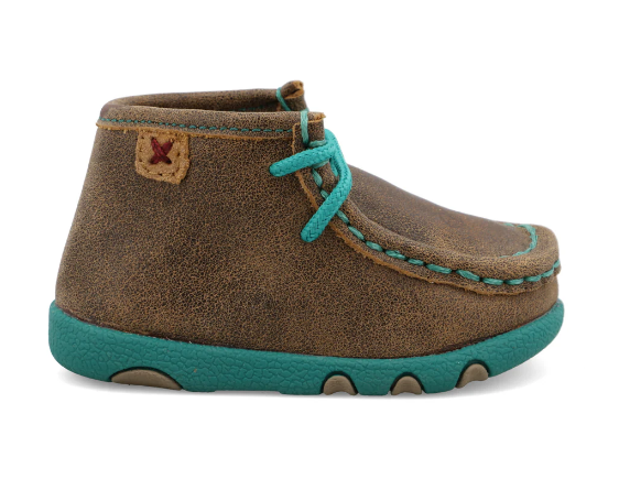 Infant Chukka Driving Moc - Bomber & Turquoise