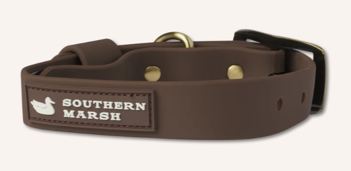 Mason Waterproof Dog Collar  Dark Brown