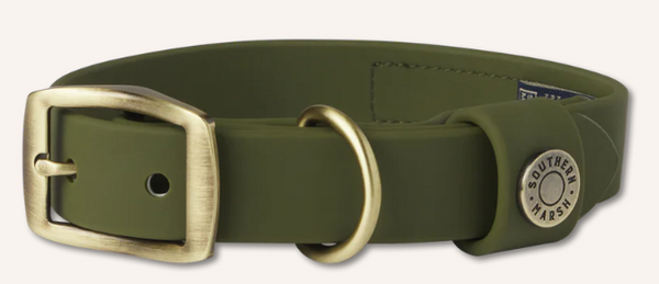 Mason Waterproof Dog Collar - Dark Green