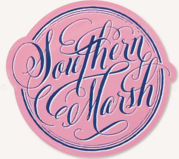 Signature Coin Sticker - Pink