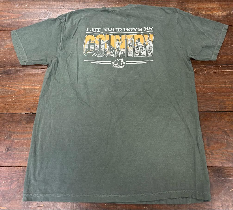 Let Your Boys Be Country Tee - Moss