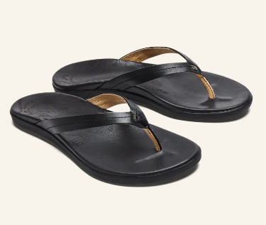 Honu Beach Sandals - Black
