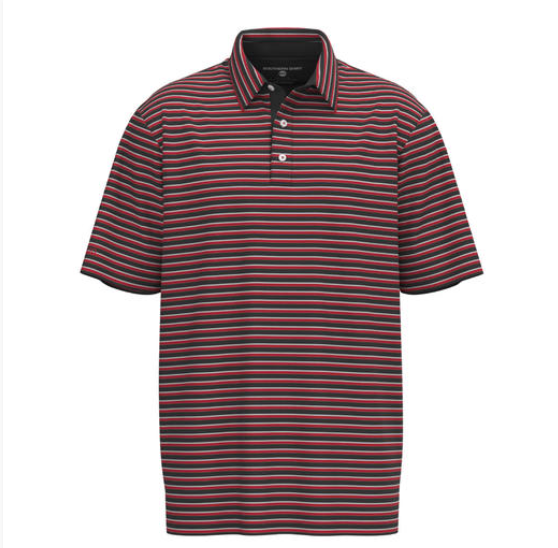 Starting Lineup Stripe Polo - Red Zone
