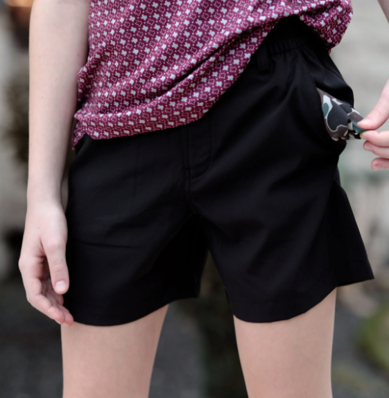 Youth Everyday Short - Matte Black/Camo Pocket