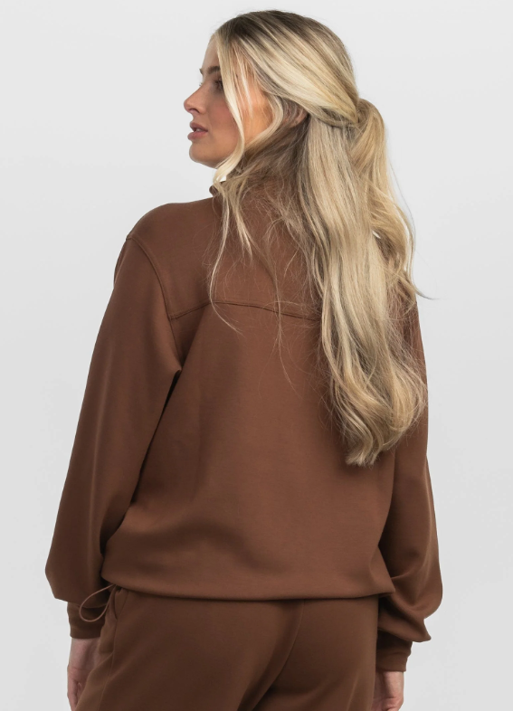 AstroKnit Performance Qtr Zip - Espresso