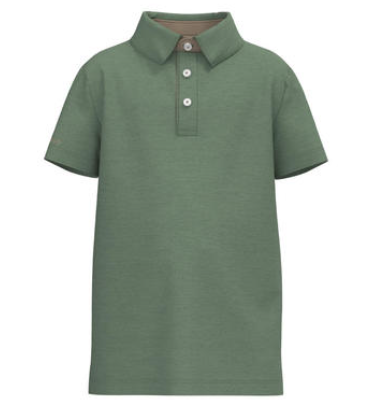 Youth Grayton Heather Polo - Fairway Green