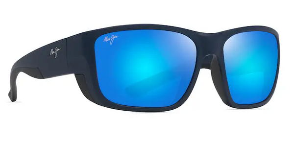 Amberjack Polarized - Matte Dark Navy with Black rubber w/ Blue Hawaii