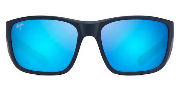 Amberjack Polarized - Matte Dark Navy with Black rubber w/ Blue Hawaii