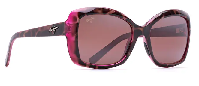 Orchid Polarized - Tortoise with Raspberry w/ Maui Rose®