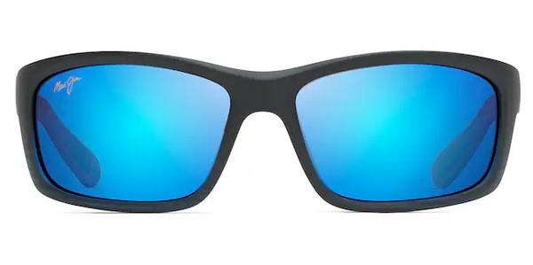 Kanaio Coast Polarized - Matte Translucent Blue Black with Stripe w/ Blue Hawaii
